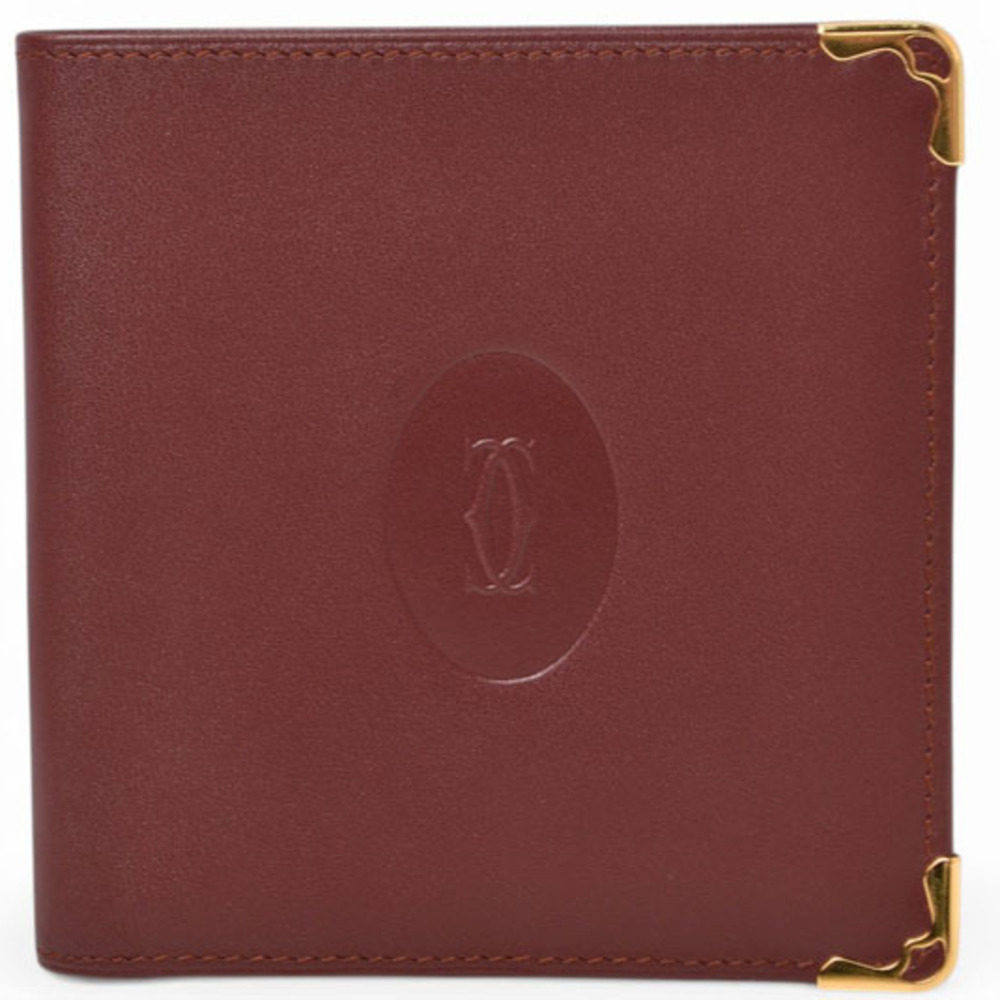 Cartier Bi-fold Wallet, Men's Must de Bordeaux 73184192
